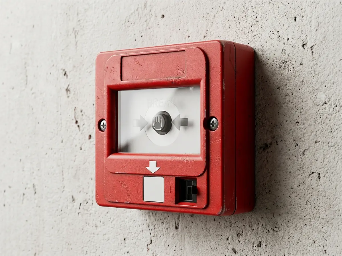 Pulsador manual de alarma contra incendios